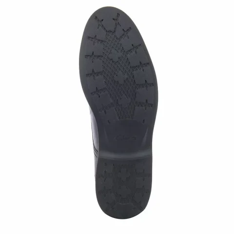 Мъжки Ежедневни CLARKS – 26168162 MALWOOD LACE BLACK LEATHER — снимка 4