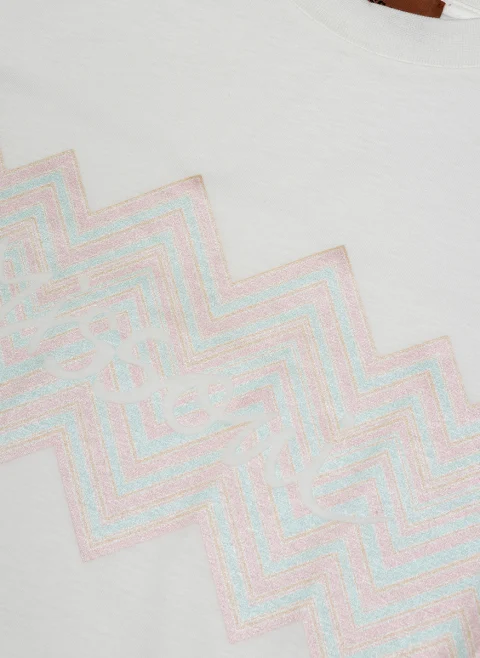 Тишърт с принт 'Zig-Zag' Missoni Kids — снимка 3