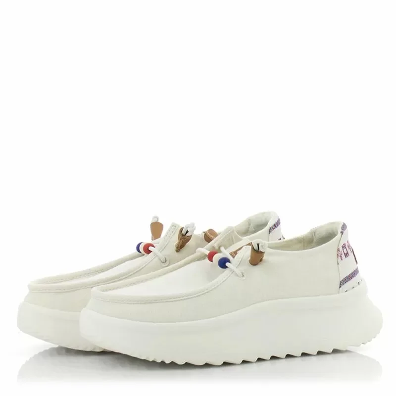 Дамски Ежедневни HEY DUDE – 40739-100 WENDY PEAK WHITE — снимка 3