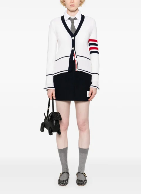 Мини пола с контрастни детайли Thom Browne