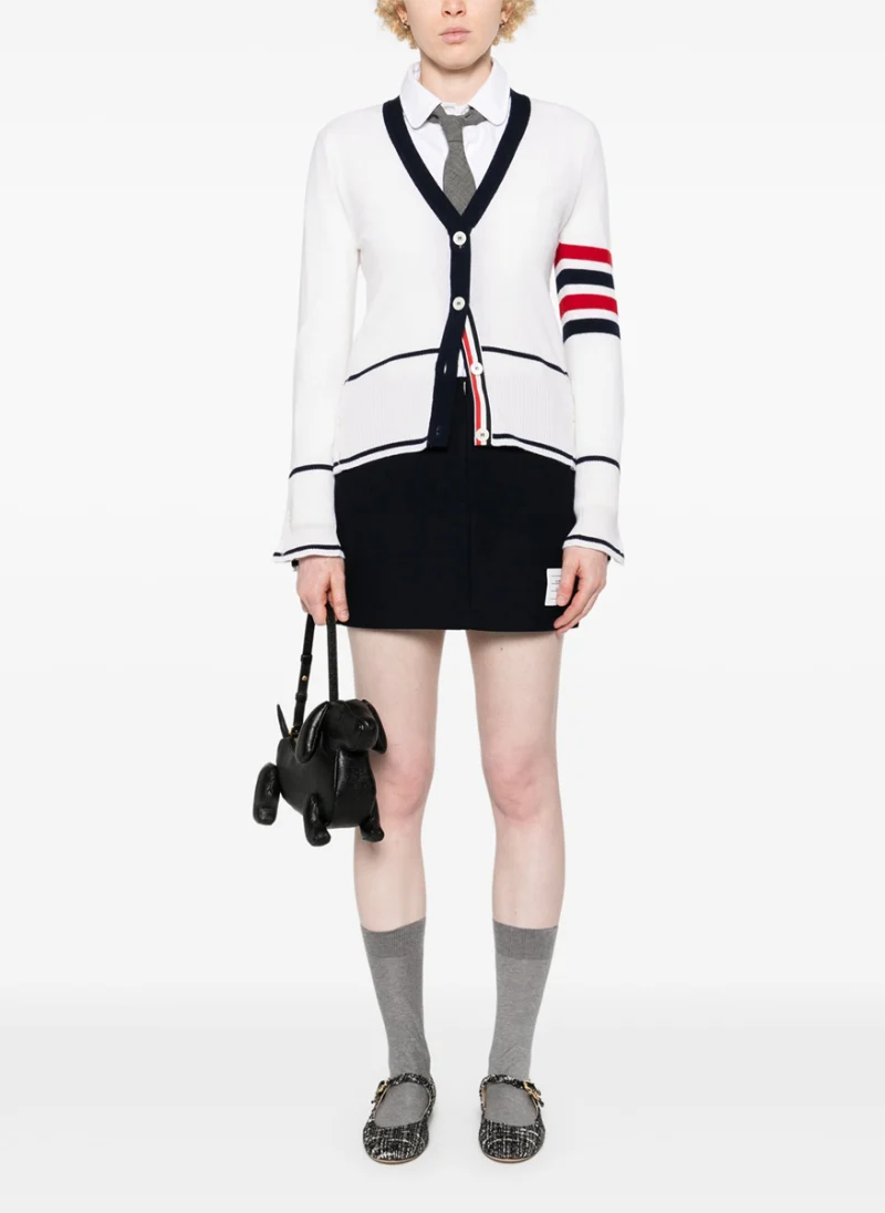 Мини пола с контрастни детайли Thom Browne