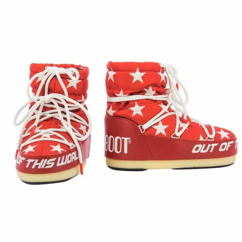 Дамски Спортни Боти MOON BOOT – 14601700 LIGHT LOW STARS RED/WHITE — снимка 5