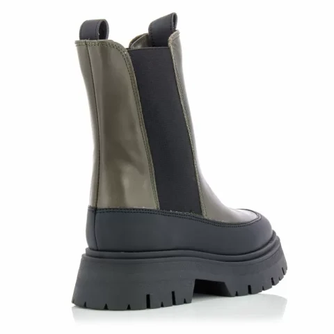 Дамски Равни Боти TAMARIS – 1-1-25461-29 710 OLIVE/BLACK — снимка 2