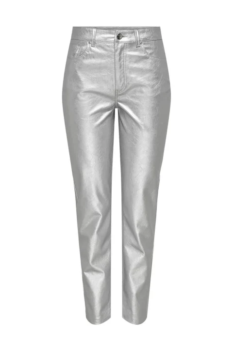 Панталон Onlemily Hw Str Ank Faux Metal Pnt 15325113 14-5002 TCX silver