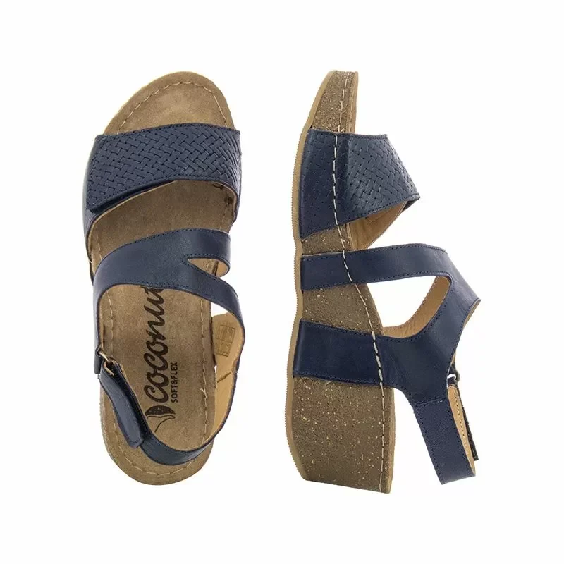 Дамски Сандали На Платформа COCONUT – 184.204 NAVY — снимка 5