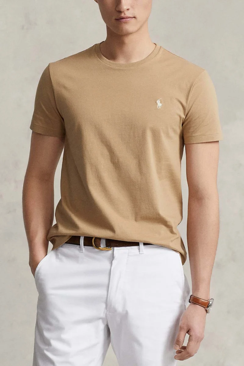 T-Shirt Jersey-Ssl 710671438329 260 medium beige — снимка 2