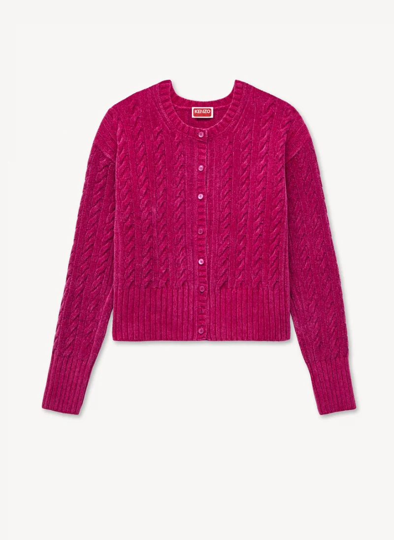 Жилетка 'Cable-knit' от кадифе Kenzo — снимка 5