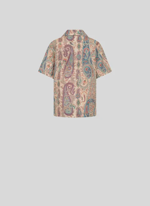 Риза с принт 'Paisley' Etro Kids — снимка 2