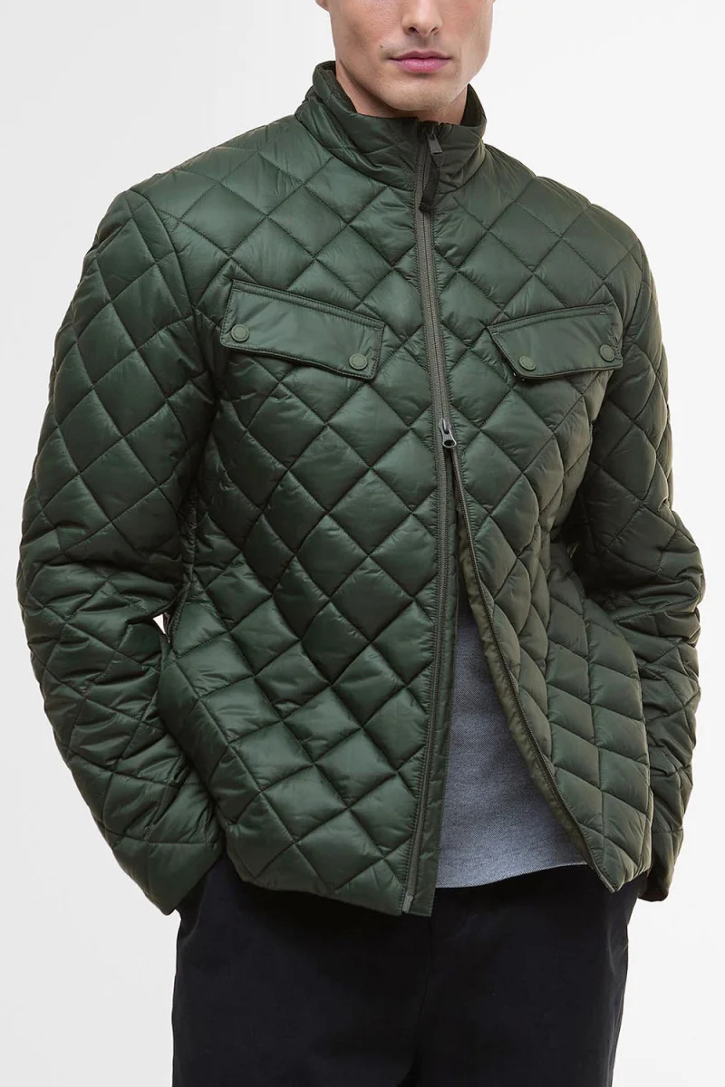 Яке Ariel Box Quilted MQU1824 sg71 sage — снимка 2