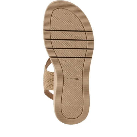 Дамски Сандали На Платформа TAMARIS – 1-28209-46-330 TAUPE STRUCT. — снимка 6
