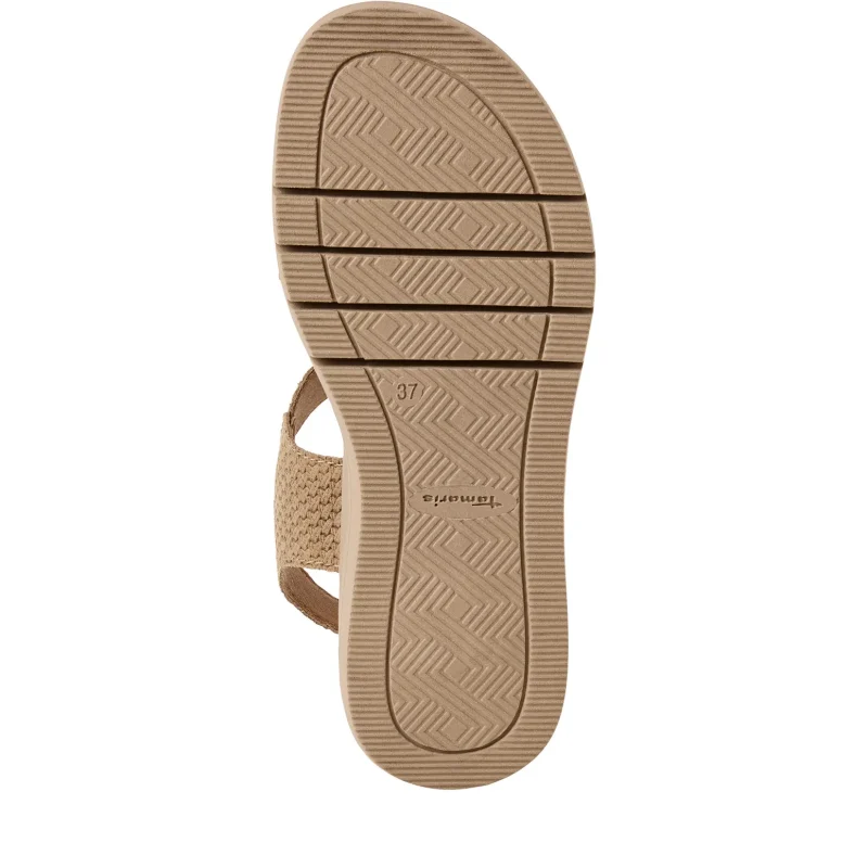 Дамски Сандали На Платформа TAMARIS – 1-28209-46-330 TAUPE STRUCT. — снимка 6