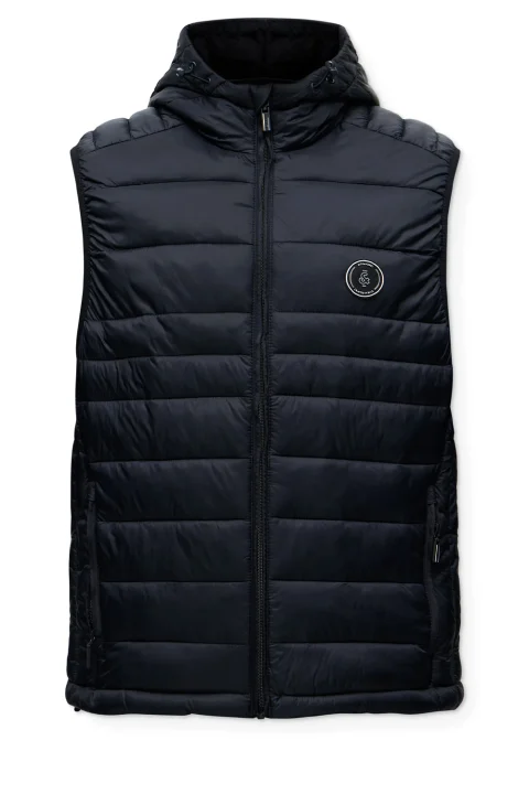 Яке Jjekingsley Light Bodywarmer Hood 12298871 C-N10 black
