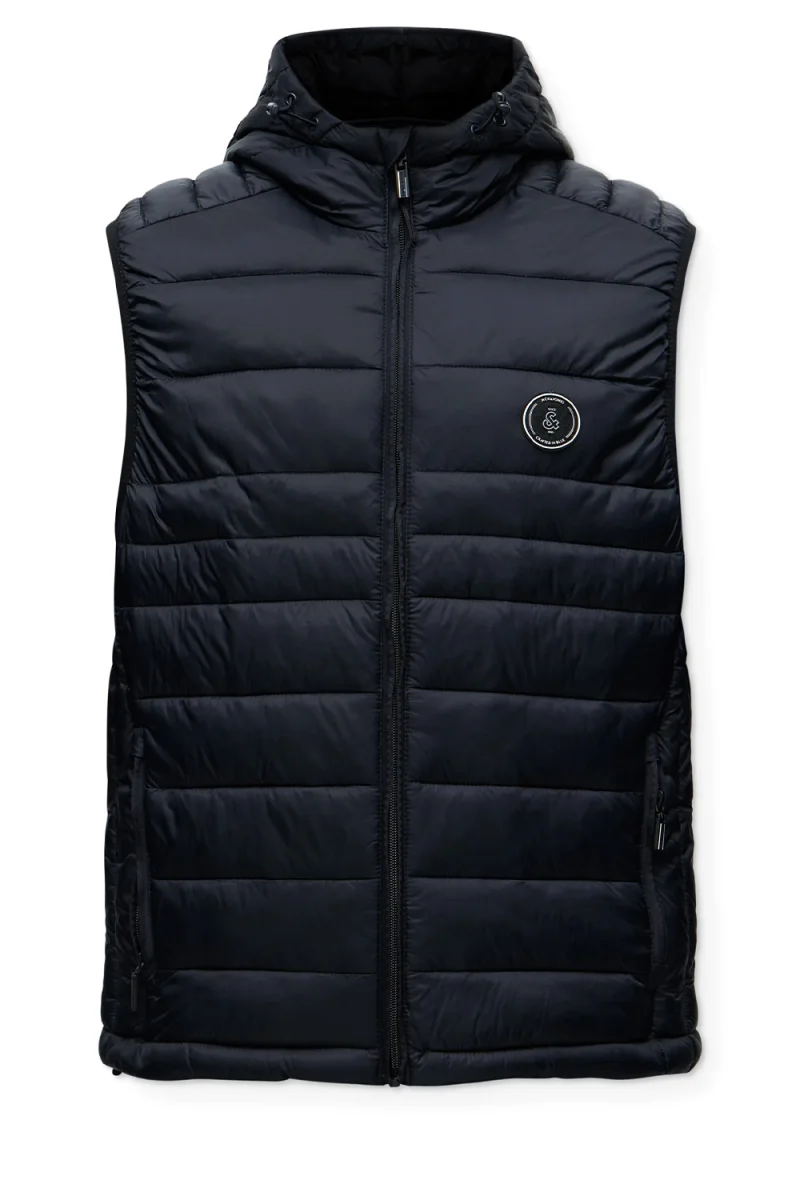 Яке Jjekingsley Light Bodywarmer Hood 12298871 C-N10 black