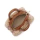 Мини бежова дамска чанта Moumoute LANCASTER — снимка 5