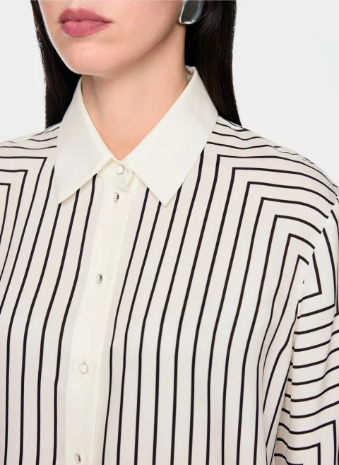 Риза с коприна Marc Cain Collections — снимка 5
