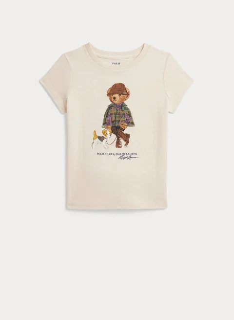 Тишърт с принт 'Polo Bear' Ralph Lauren Kids 2-7
