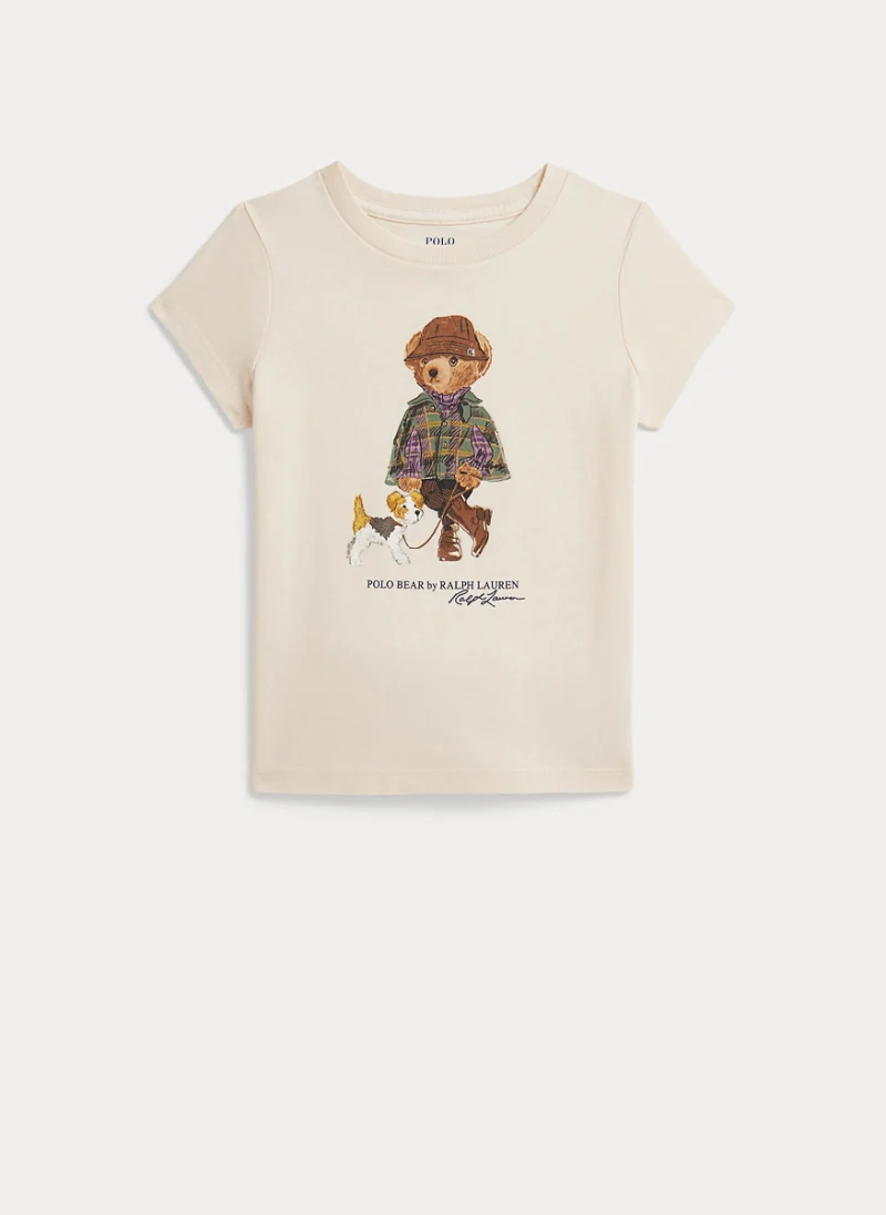 Тишърт с принт 'Polo Bear' Ralph Lauren Kids 2-7