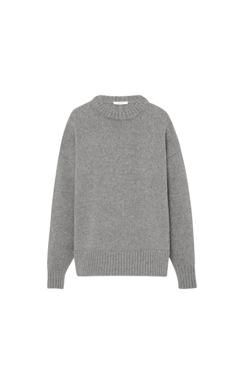 Ophelia Sweater in Grey Melange