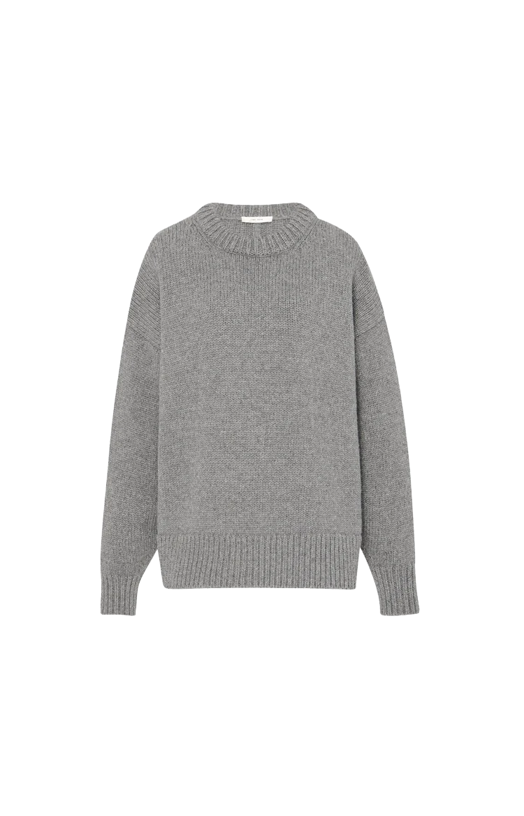 Ophelia Sweater in Grey Melange