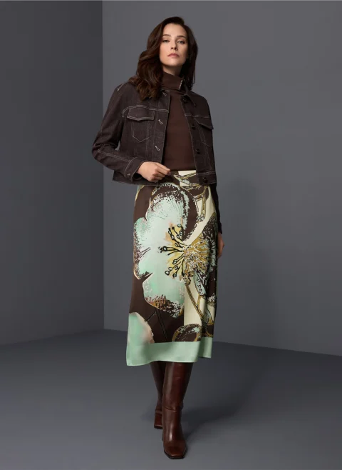 Блуза с поло яка Marc Cain Collections — снимка 7