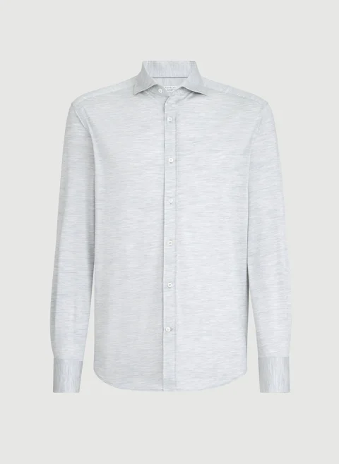 Риза от коприна Brunello Cucinelli — снимка 6