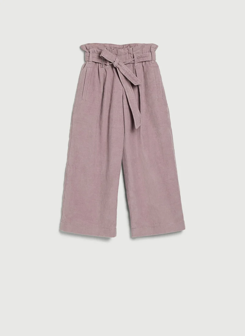 Панталон от рипсено кадифе с монили Brunello Cucinelli Kids 12