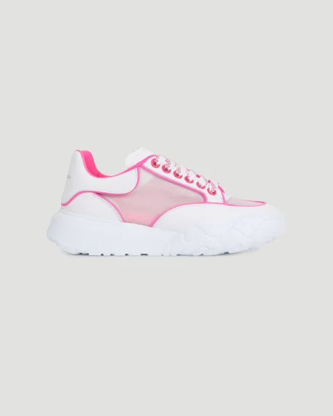 Court Trainer in Neon Pink and Mesh
