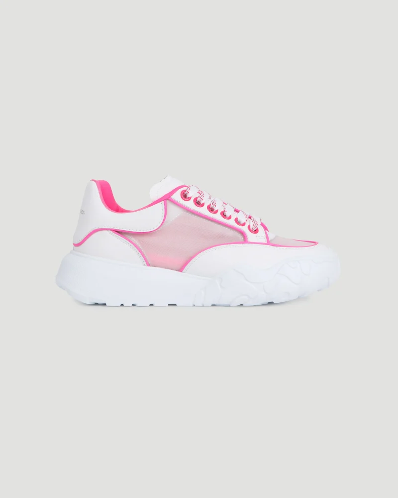 Court Trainer in Neon Pink and Mesh