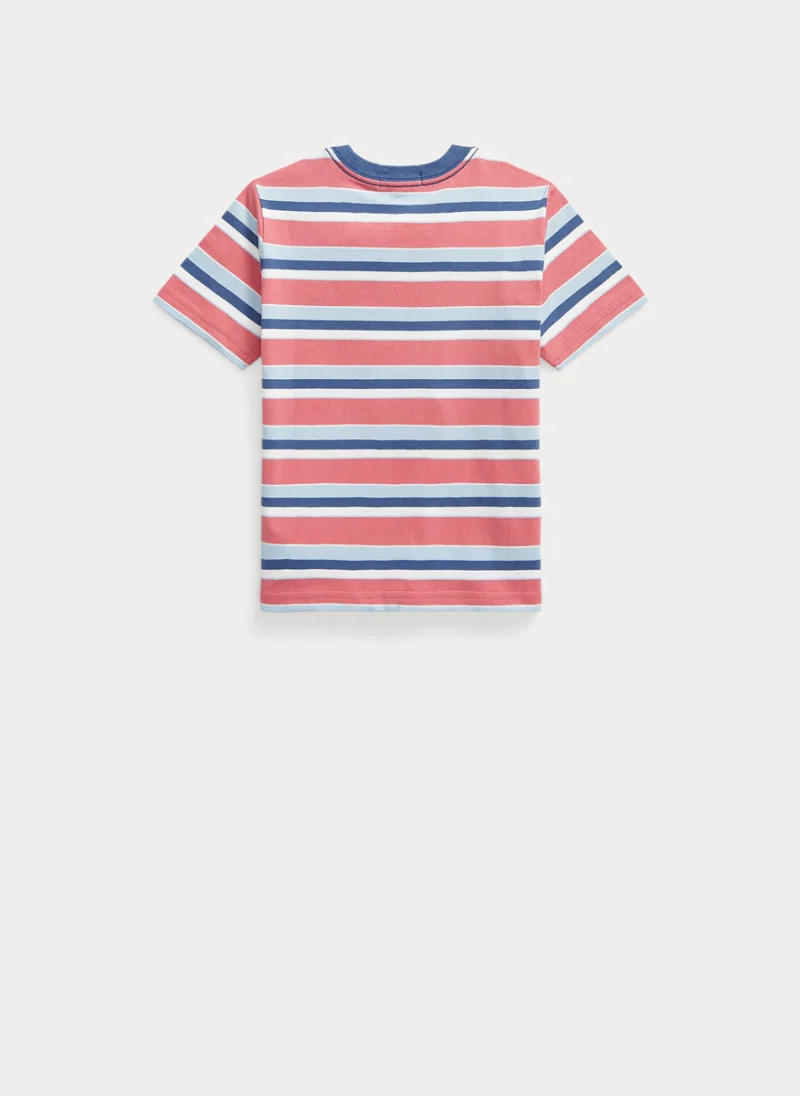 Раиран тишърт с бродерия Ralph Lauren Kids 2-7 — снимка 2