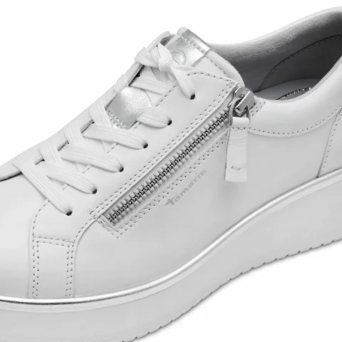Дамски Сникърс TAMARIS – 1-23775-44-100 WHITE — снимка 4