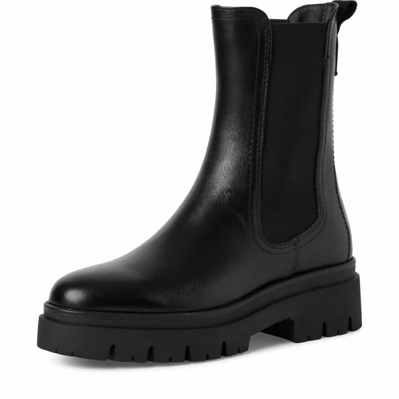 Дамски Равни Боти TAMARIS – 1-25992-41-001 BLACK_1 — снимка 3
