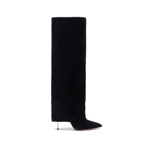 Дамски черни ботуши с ток "Blade" Casadei