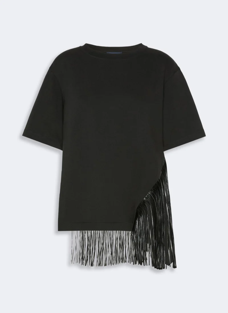 Тишърт с ресни Sportmax Spdsponda
