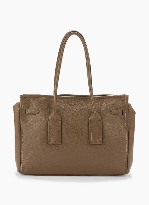 Кожена чанта Visona Cortina — снимка 3