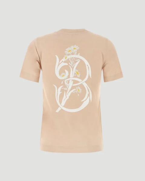 Daisy Logo Cotton T-Shirt in Teacup — снимка 2