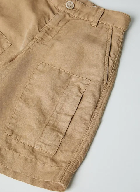 Къс панталон 'Garment-dyed Bermuda' Brunello Cucinelli Kids — снимка 2
