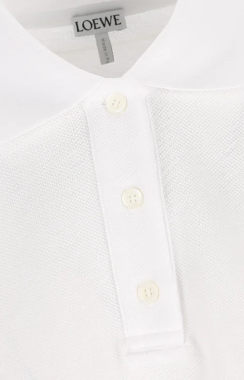 Polo in White Cotton — снимка 3