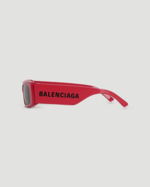 Max Rectangle Sunglasses in Red — снимка 3