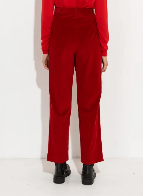 Панталон от рипсено кадифе Weekend Max Mara Ordine — снимка 3