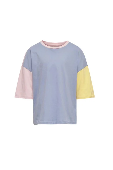 Детски Top Kogjulie S/S Block Tee Jrs 15258219 14-4115 tcx cashmere blue
