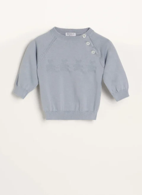 Пуловер 'Bernie' Brunello Cucinelli Kids — снимка 4