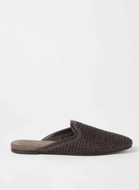 Чехли 'Techno raffia' Brunello Cucinelli