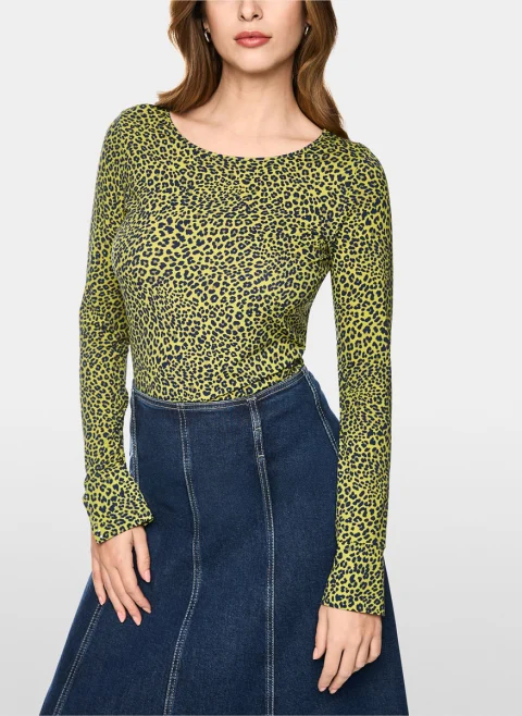 Блуза с 'leopard' принт Marc Cain Collections