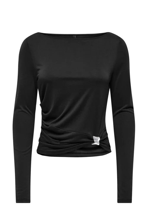 Top Onlhannah L/S Metal 15377136 C-N10 black