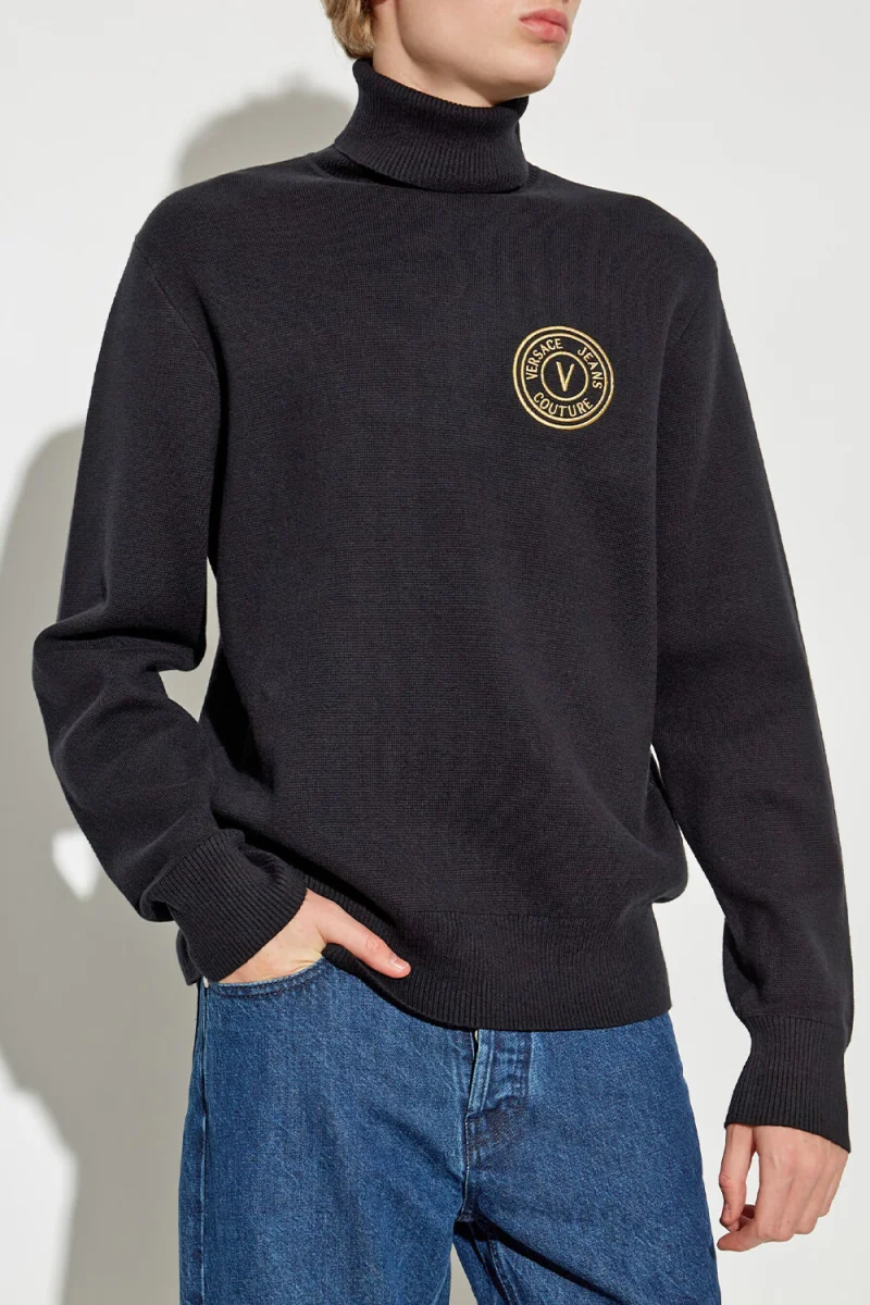 Плетено 77Upm07 V-Emblem Embro 77GAFM07CMH41 g89 black/gold — снимка 2
