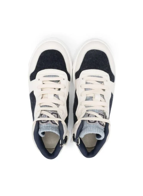 Кецове с детайли от вълна Brunello Cucinelli Kids — снимка 2