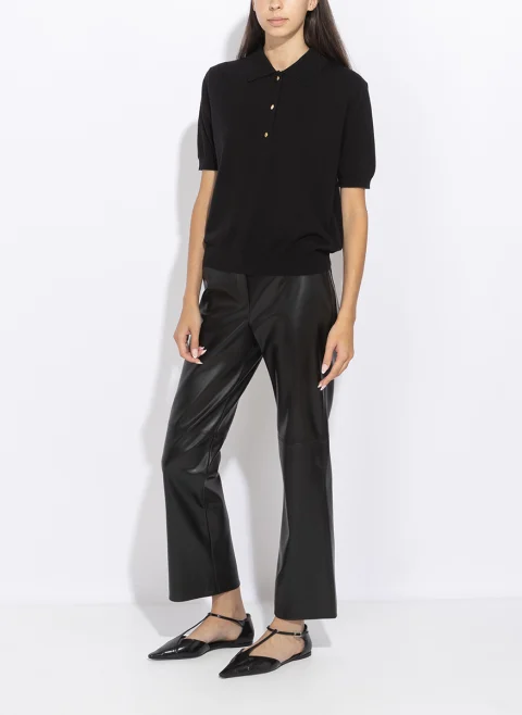 Панталон с кожен ефект 'S Max Mara Smmsublime