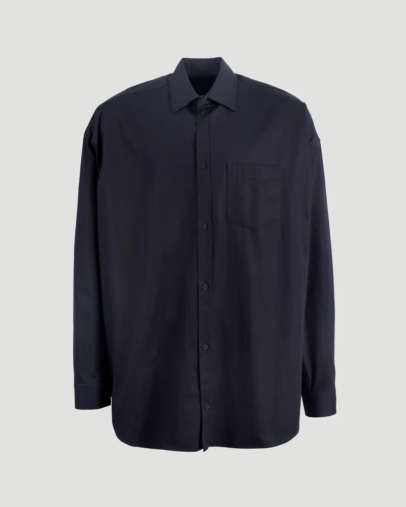 Cocoon Shirt in Navy Blue