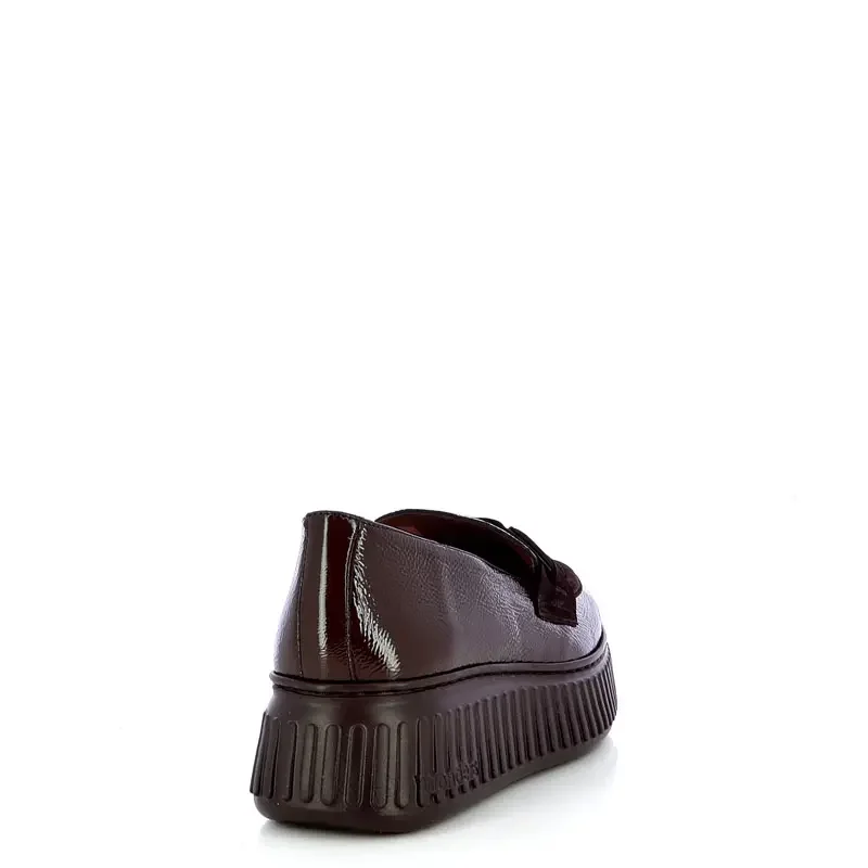 Дамски Лоуфър WONDERS – A-5203 XFLY LACK ANTE COFFE TESTA — снимка 2