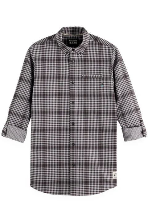 Риза Shadow-Check Double-Faced 181255 001 black shadow check